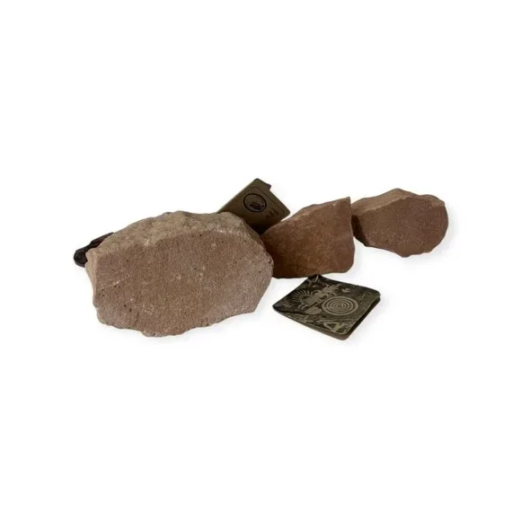 New VTG LAZART 3pc Southwest Metal on Sandstone Sculpture  Gecko Turtle & Bear - Picture 7 of 12